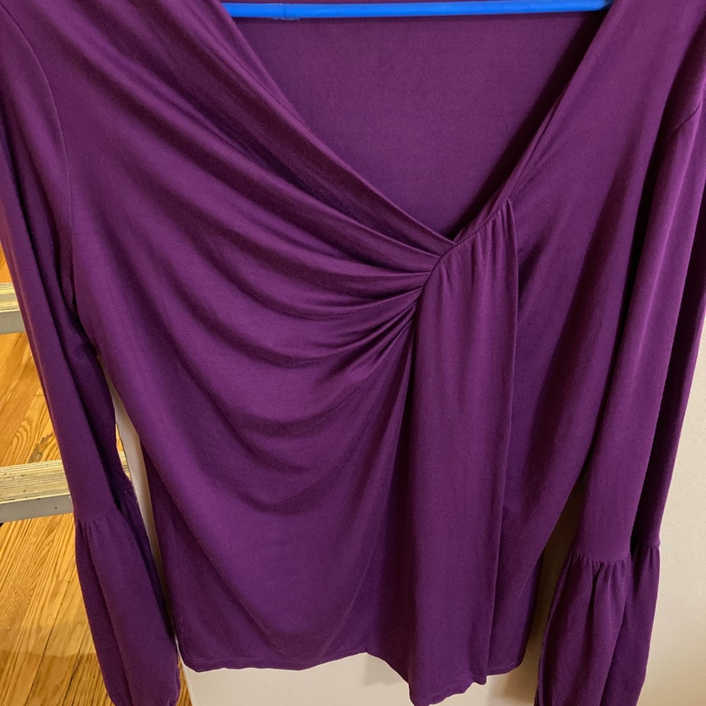 Elie Tahari MASON KNIT TOP NWT!!Magenta SZ L - Picture 3 of 11